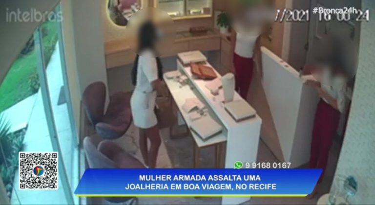Mulher é suspeita de assaltar joalheria no Recife